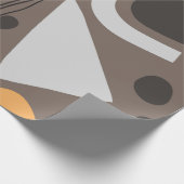 Papier Cadeau Moderne simple forme un design motif sans soudure. (Coin)