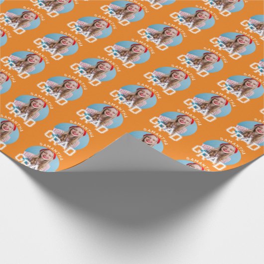 Papier Cadeau Moderne Simple High School - Photo Graduation (Coin)