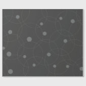 Papier Cadeau Moderne, simple, ludique, amusant motif de cercles (Plat)