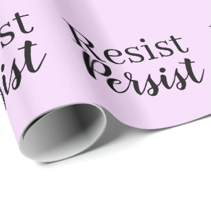 Papier Cadeau Modernes élégants résistent persistent citation
