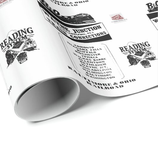 Papier Cadeau Modifier les trains à la jonction wayne     (Coin rond)