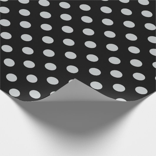 Papier Cadeau Modifier Pois gris N'importe quelle couleur Clique (Coin)