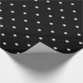 Papier Cadeau Modifier Pois gris N'importe quelle couleur Clique (Coin)