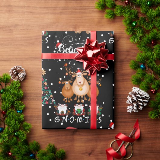 Papier Cadeau Moi et mes Gnomies à Noël (Cadeau de vacances)