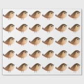 Papier Cadeau Moineau (Plat)