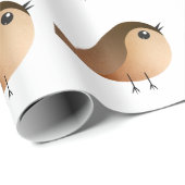 Papier Cadeau Moineau (Coin rond)