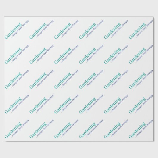 Papier Cadeau Moins cher que la thérapie (Plat)