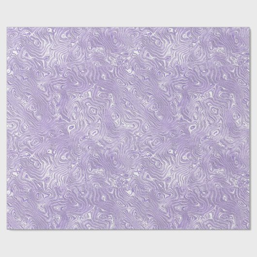 Papier Cadeau Moire de soie Petit Motif en Lavande Lilac (Plat)