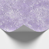 Papier Cadeau Moire de soie Petit Motif en Lavande Lilac (Coin)