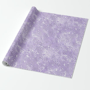 Papier Cadeau Moire de soie Petit Motif en Lavande Lilac