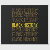 Papier Cadeau Mois de l'histoire des Noirs (7) (Plat)