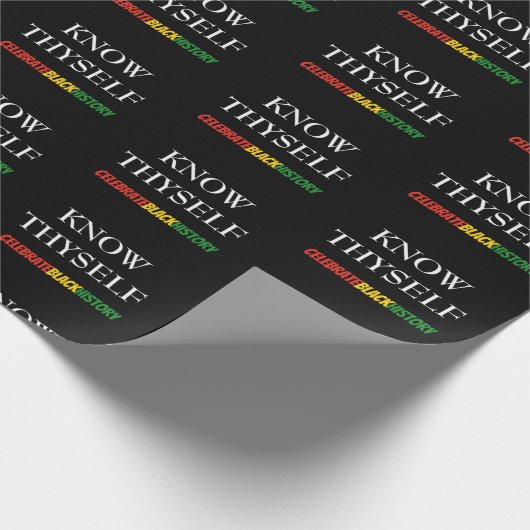 Papier Cadeau Mois de l'histoire des Noirs SE CONNAISSENT MOtiva (Coin)