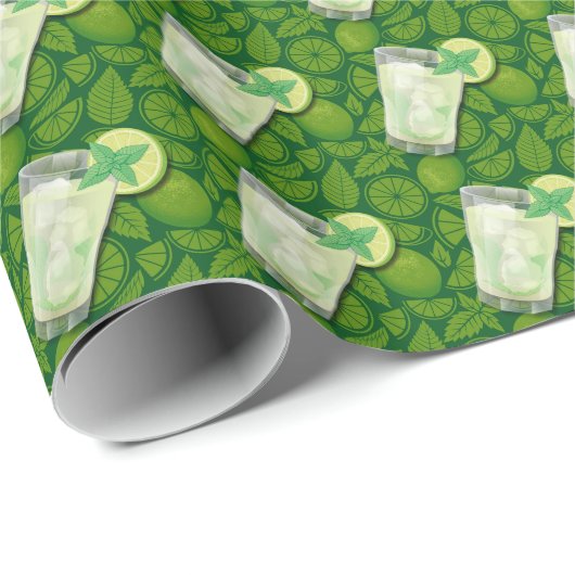 Papier Cadeau Mojito (Coin rond)
