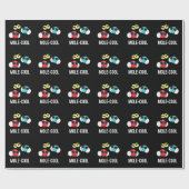 Papier Cadeau Mole-Cool Funny Molecule Pun Dark BG (Plat)
