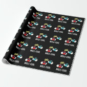 Papier Cadeau Mole-Cool Funny Molecule Pun Dark BG (Déroulé)
