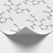 Papier Cadeau Molécule de caféine Chimie Café Atomes (Coin)
