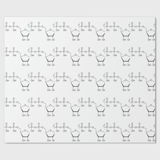 Papier Cadeau Molécule de triphosphate d'adénosine (Plat)