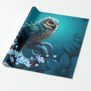 Papier Cadeau Moment de Sagesse, Le hibou magique, majestueux, m