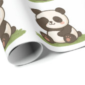 Papier Cadeau Moment Shy Panda (Coin rond)