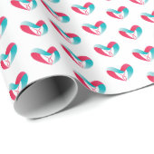 Papier Cadeau Mon Amant Doux. Je T'Aime. Bonne Saint Valentin. (Coin rond)