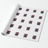 Papier Cadeau Mon Aura Dit Autocollant (Déroulé)