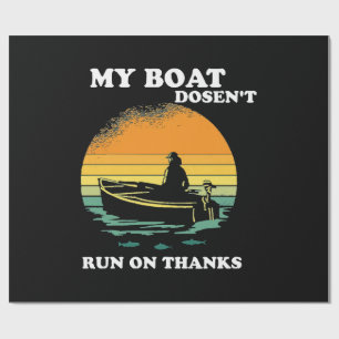 Papier Cadeau Mon bateau ne fonctionne pas grâce