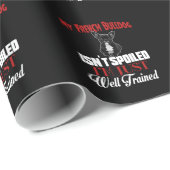 Papier Cadeau Mon Chien à la Puce n'est pas gâché (Coin rond)