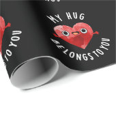 Papier Cadeau Mon Coin Vous Appartient Drôle Cardiaque Pun Coeur (Coin rond)