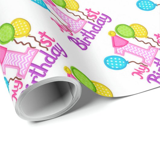 Papier Cadeau Mon ęr anniversaire (Coin rond)