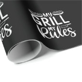 Papier Cadeau Mon Grill Mes règles (Coin rond)