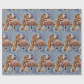 Papier Cadeau Mon meilleur ami Basset Hound (Plat)