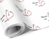 Papier Cadeau Mon petit coeur (Coin rond)