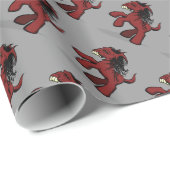 Papier Cadeau Mon petit motif déplaisant de poney (Coin rond)