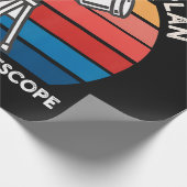 Papier Cadeau Mon plan de retraite implique un télescope (Coin)