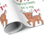 Papier Cadeau Mon premier Noël (Coin rond)