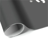 Papier Cadeau Mon premier Noël en tant que maman Noël 2025 (Coin rond)