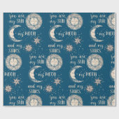 Papier Cadeau Mon soleil, la lune et les étoiles (Plat)