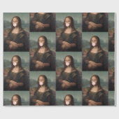 Papier Cadeau Mona Lisa Blown Pink Buble gomme (Plat)