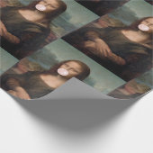 Papier Cadeau Mona Lisa Blown Pink Buble gomme (Coin)