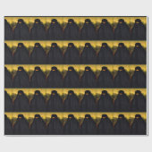 Papier Cadeau Mona Lisa cachée derrière la burqa (Plat)