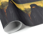 Papier Cadeau Mona Lisa cachée derrière la burqa (Coin rond)