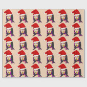 PAPIER CADEAU MONA LISA CHRISTMAS FUNNY (Plat)