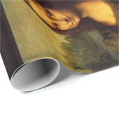 Papier Cadeau Mona Lisa de Leonardo da Vinci (Coin rond)