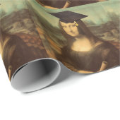 Papier Cadeau Mona Lisa Graduation (Coin rond)