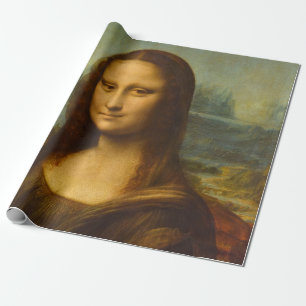 Papier Cadeau Mona Lisa, La Joconde, 1503 par Leonardo da Vinci