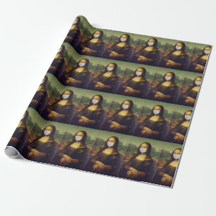 Papier Cadeau Mona Lisa masquée 2020