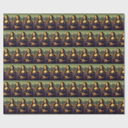 Papier Cadeau Mona Lisa, par Leonardo da Vinci (Plat)