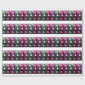 Papier Cadeau Mona Lisa Poster de animal rose rose violet (Plat)