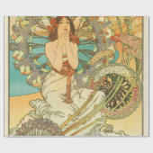 Papier Cadeau Monaco, Monte-Carlo, Chemins de Fer P.L.M par Much (Plat)