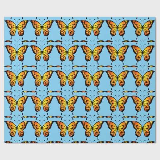 Papier Cadeau Monarch Butterfly Wrapping Paper (Plat)